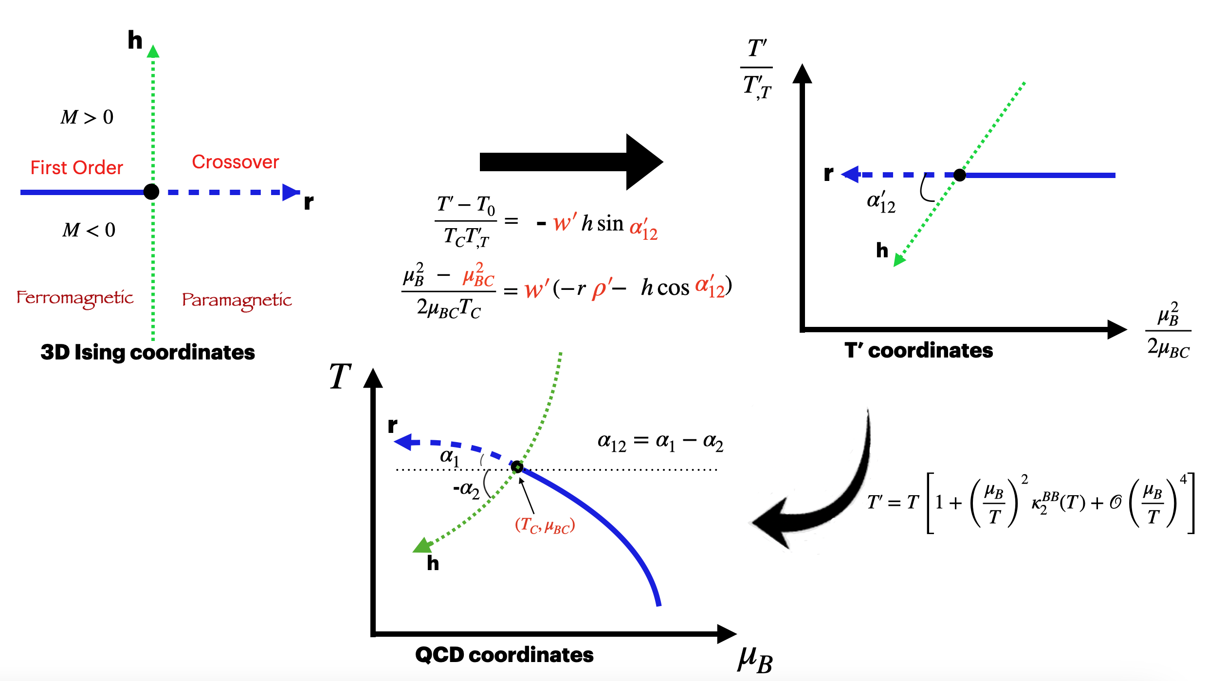 "Mapping from 3D Ising model to QCD"